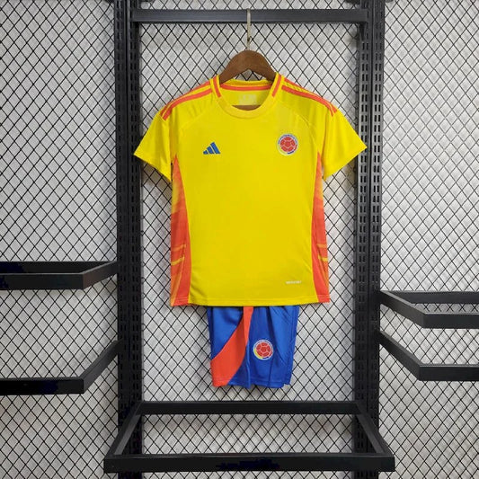 Colombia 2024 Kids Size Home Football Shirt 1:1 Thai Quality