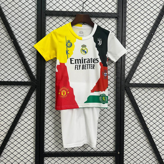 Ronaldo 2025 All Teams Football Shirt Kids Size