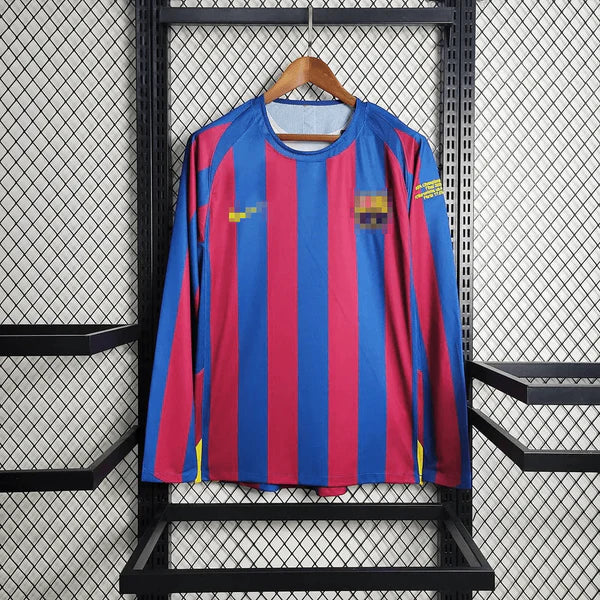 Barca 2005 L/S UCL Home Shirt