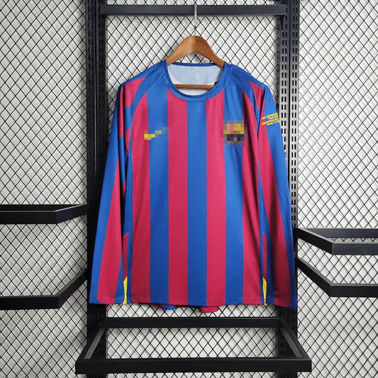 Barca 2005 L/S UCL Home Shirt